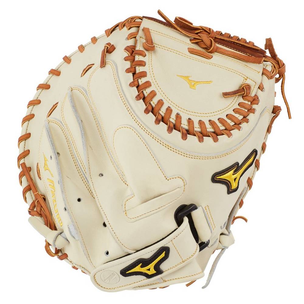 Mizuno Classic Series Fastpitch 34.5" - Bayan Catchers Mitt - Gümüş/Kahverengi Türkiye (MEAPRL-467)